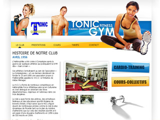 Aperçu visuel du site http://www.tonic-gym.fr