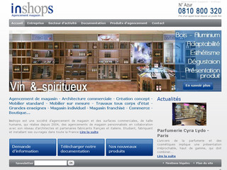Aperçu visuel du site http://www.inshops.fr