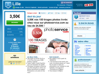 Aperçu visuel du site http://www.kgbdeals.fr/