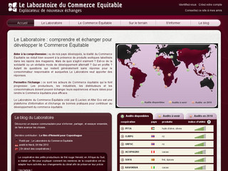 Aperçu visuel du site http://www.laboequitable.fr/