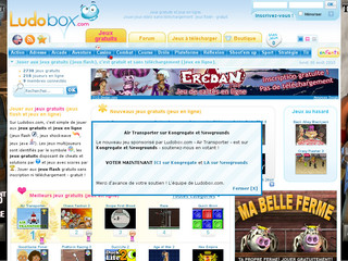 Aperçu visuel du site http://fr.ludobox.com