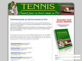 Aperçu visuel du site http://www.tennis-infos.com