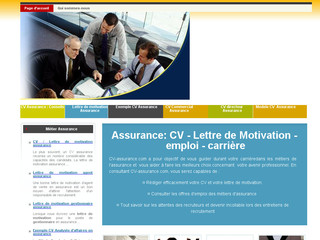 Aperçu visuel du site http://www.cv-assurance.com