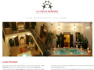 Aperçu visuel du site http://www.riad-marrakech-pas-cher.com