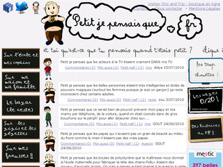 Aperçu visuel du site http://petitjepensaisque.fr