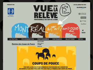 Festival Vue sur la Relève - Vuesurlareleve.com