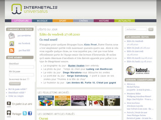 Aperçu visuel du site http://internetalis.fr/