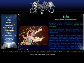 Aperçu visuel du site http://www.magicien-au-feminin.com