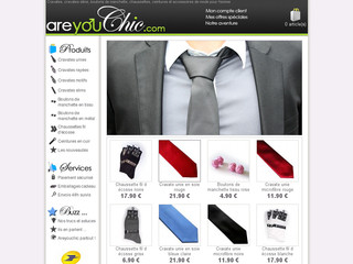 Cravates sur Areyouchic.com