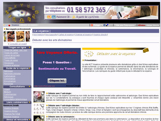 Aperçu visuel du site http://www.easyvoyance.fr