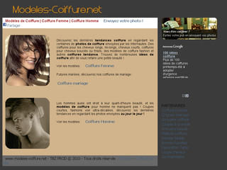 Aperçu visuel du site http://www.modeles-coiffure.net