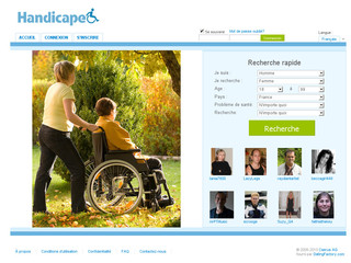 Aperçu visuel du site http://handicapeo.fr/