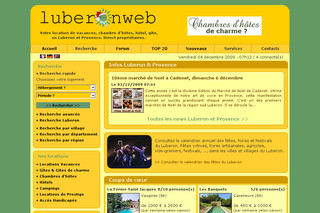 Aperçu visuel du site http://www.luberonweb.com