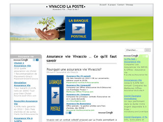 Aperçu visuel du site http://www.vivaccio.com/