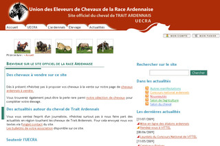 Aperçu visuel du site http://www.cheval-ardennais.fr