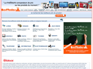 Aperçu visuel du site http://www.bestventes.com