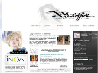 Aperçu visuel du site http://www.xy-coiffure.com