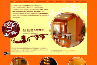 Aperçu visuel du site http://www.hotel-lesaintlaurent.com