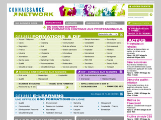Aperçu visuel du site http://www.connaissance-network.com/