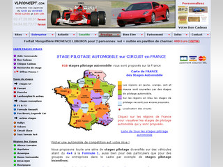 Aperçu visuel du site http://www.stage-pilotage-automobile.com/