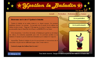 Aperçu visuel du site http://www.ypsilonlebaladin.fr