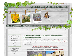 Aperçu visuel du site http://www.gites-chambres-provence.com
