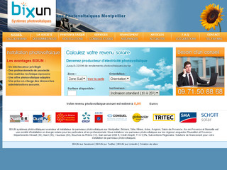 Aperçu visuel du site http://www.bixun.fr