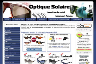 Aperçu visuel du site http://www.optique-solaire.com