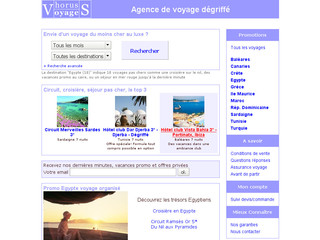 Aperçu visuel du site http://www.horus.voyages.online.fr/