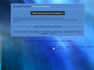 Aperçu visuel du site http://www.electricite-pinchard.fr/