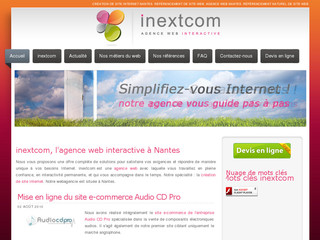 Aperçu visuel du site http://www.inextcom.fr