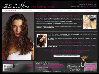 Aperçu visuel du site http://www.bs-coiffure.com