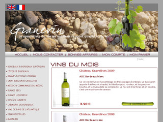 Aperçu visuel du site http://www.granevin.fr