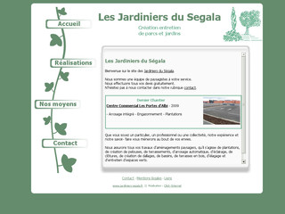 Aperçu visuel du site http://www.jardiniers-segala.fr