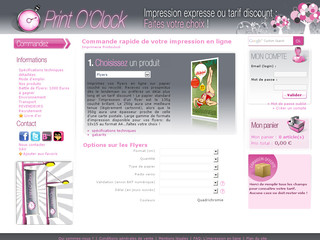 Aperçu visuel du site http://www.printoclock.com/