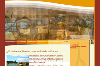 Aperçu visuel du site http://www.rhone-croisiere.com/