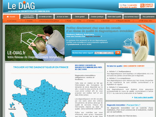 Aperçu visuel du site http://www.le-diag.fr