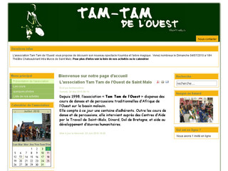 Aperçu visuel du site http://tamtamdelouest.free.fr