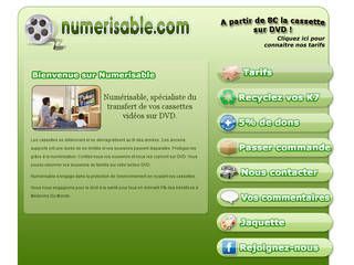 Aperçu visuel du site http://www.numerisable.com
