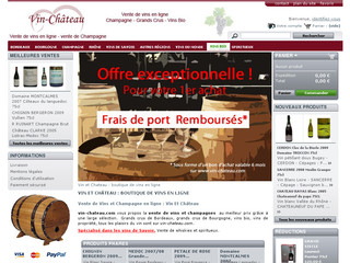 Aperçu visuel du site http://www.vin-chateau.com