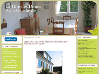 Aperçu visuel du site http://coutainville-gite.com