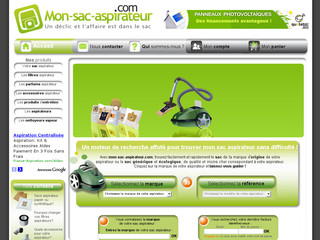 Aperçu visuel du site http://www.mon-sac-aspirateur.com