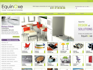 Aperçu visuel du site http://www.equinoxe-mobilier.com