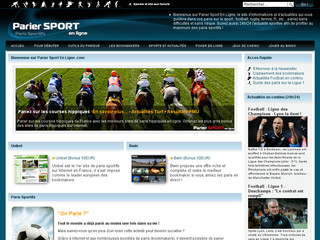 Aperçu visuel du site http://pariersportenligne.com
