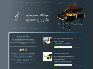 Aperçu visuel du site http://www.musiquepourvideo.fr