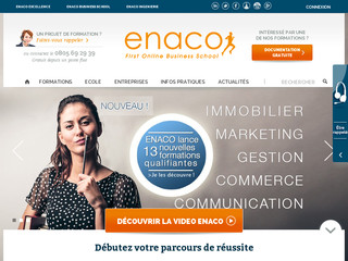 Aperçu visuel du site http://www.enaco.fr
