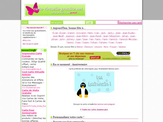 Aperçu visuel du site http://www.carte-virtuelle-gratuite.net/
