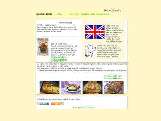Aperçu visuel du site http://www.recettes-cake.fr