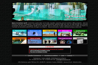 Aperçu visuel du site http://www.pyreneances.com