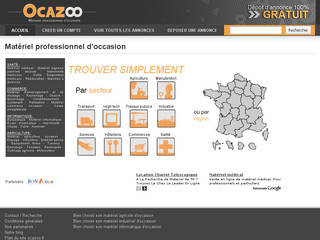 Aperçu visuel du site http://www.ocazoo.fr